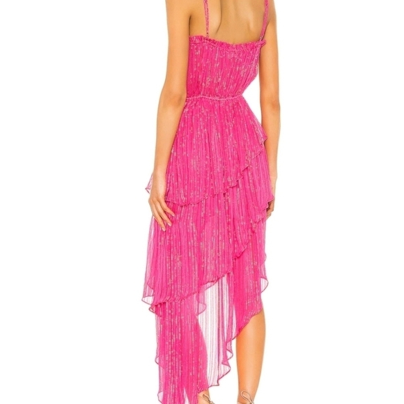 𝅺Tularosa Camellia Dress in Raspberry Sorbet Barbiecore Size XXS - Picture 2 of 14